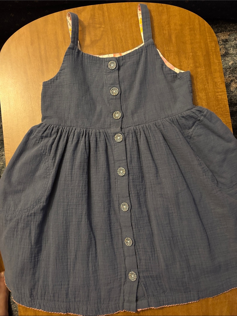 Matilda Jane Navy Blue Button-Front Sundress